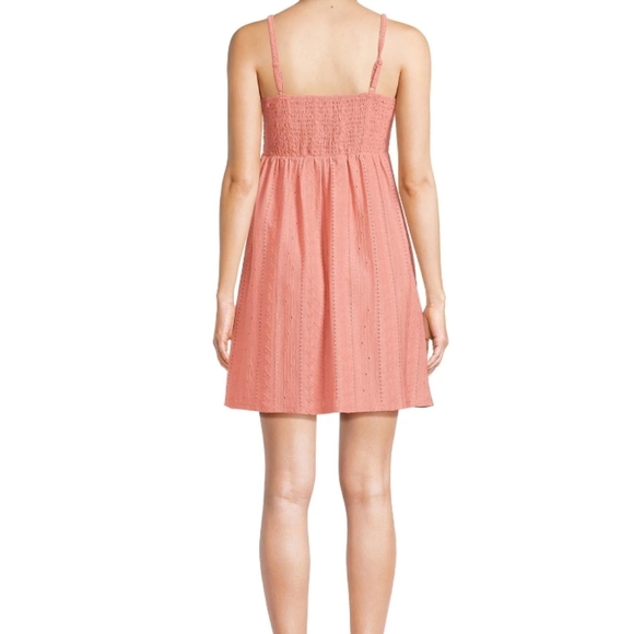 Summer Mini Dress Lace O-Ring plus size built-in bra adjus straps V-neck Stretch - Picture 3 of 12